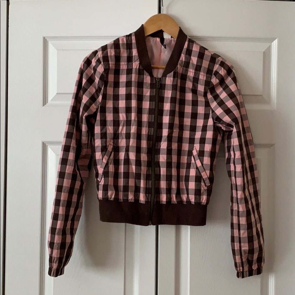 Checkered Zip-Up Bomber Jacket (H&M 6, Divided)
